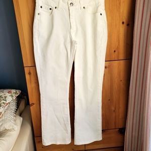 Riders by Lee Women's White Boot Cut Jeans